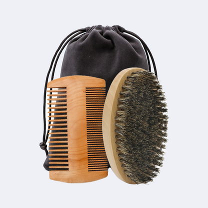 Beard Comb & Brush - Care Tools